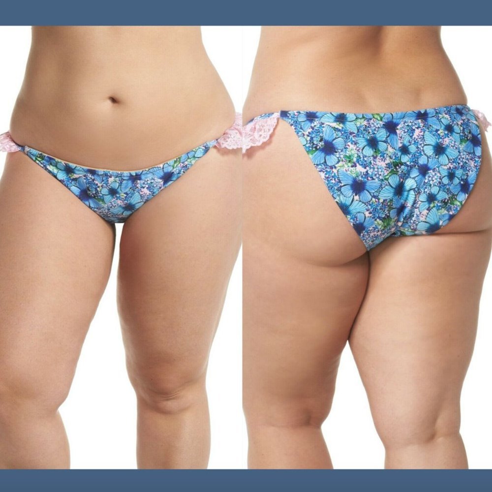 NEW Alpine Butterfly Ruffle Bikini Bottoms PLUS‎ 3X